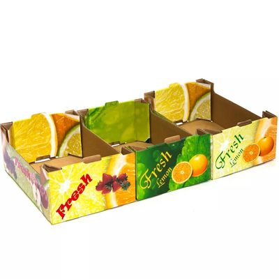 OEM ভাঁজ কার্ডবোর্ড ফল এবং ভেজ বক্স কাস্টমাইজড আকার