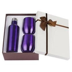 500ml 12oz ওয়াইন গ্লাস উপহার সেট বক্স স্টেমলেস স্টেইনলেস স্টীল উত্তাপ পরমানন্দ